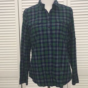 Vineyard Vines plaid popover shirt